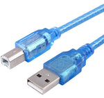 USB kabel 2.0 - USB-A han - USB-B han - 0.3m